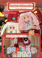Tas HP Mahjong Baby Three Asli, Dompet Koin, Gantungan Boneka Plush Blind Box, Boneka Vinyl Plush Lucu, Casing Earphone Imut