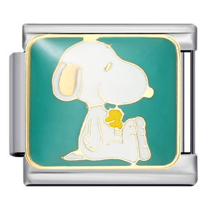 <b>Snoopy</b> Cartoon Charm Bracelet Stainless Steel Modular DIY Jewelry Set Unisex <b>Gift</b> - Product Image 2