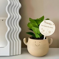 Étiquettes en bois inscriptibles pour plantes, marqueurs de fleurs, supports vierges pour gravure laser DIY, piquets de jardin, étiquettes en bois suspendues pour l'artisanat