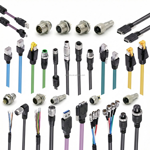 カスタマイズされた5M 10M防水IP67ブルーPURケーブル産業用カメラBaumer GIGE Vision M12 Xコード化RJ45ケーブル8ピンコネクタ - Product Image 2