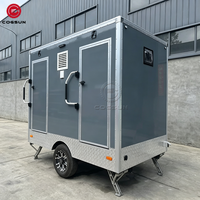 Toilettes portables économiques Cogsun, toilettes mobiles, remorque mobile pour les voyages, les sites touristiques et l'extérieur