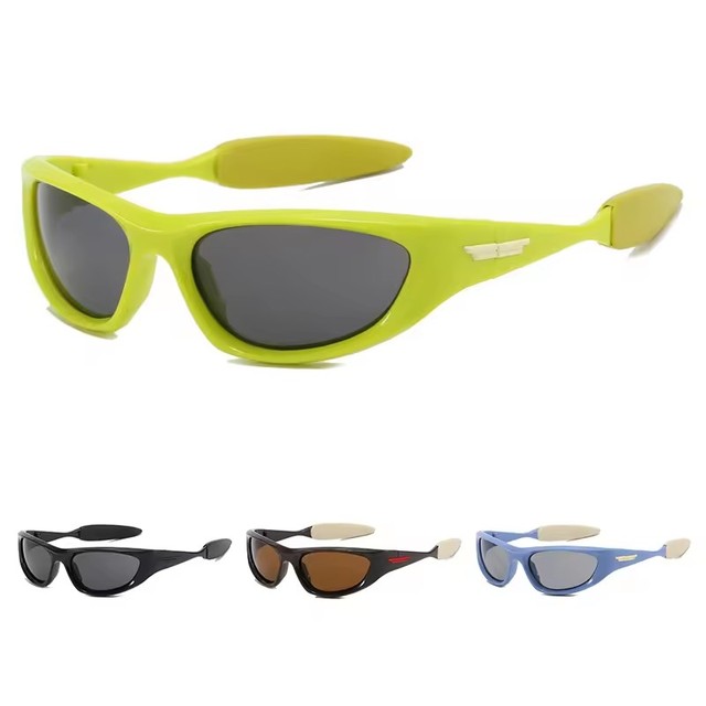 2024 New Hot Fashion Designer Custom Unisex Polarized Sunglasses Uv400 for Sport Y2k Wrap Around Sunglasses