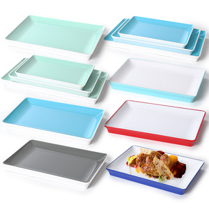 Chinese factories supply high-quality melamine tableware  plastic barbecue plates  steak plates  restaurant plates