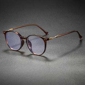 Nouvelles Lunettes 2026 Design Homme Femme Monture TR Ultralégère Métal Rond Anti-Lumière Bleue Verres Transparents Optiques pour Prescription - Product Image 5