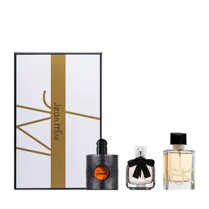 Kadın parfüm kutu seti ücretsiz parti siyah ters Paris parfüm üç parça
