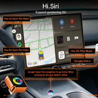 Adaptador Inalámbrico 4 en 1 para CarPlay y Android Auto, Conexión de Espejo para iPhone y Android, USB Plug and Play para Autos con CarPlay Cableado de Fábrica