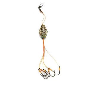 Dispositivo de cebo para pesca en estanques, plomada de fondo, montura europea para carpa, jaula de cebo, anzuelo explosivo, montura multianzuelo con plomada - Product Image 2