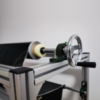 Machine de rembobinage et de découpe manuelle de papier et de feuille d'aluminium fabriquée en usine