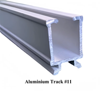 Rail de rideau en aluminium de style moderne solide et durable avec des lambrequins et des crochets accessoires de modèle en métal de forme longue