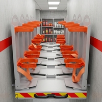 Support de montage en plastique pour équipement incendie, support pour équipement de camion de pompiers, support pour SCBA et extincteur