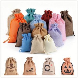 Bolsas de Regalo de Lino con Cordón - Bolsas Ecológicas con Logotipo Personalizado para Recuerdos de Fiesta, Manualidades o Regalos (Marca Personalizada) - Product Image 4