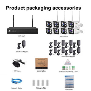 AnXinShi 8 canales 1080P 2.0MP H.265 + Kit DE SEGURIDAD WiFi inteligente Plug & Play con seguimiento de movimiento humano para tienda y empresa - Product Image 6
