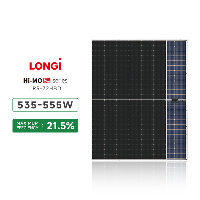 Wholesale for Solar Panels 555W N Type Monocrystalline Bifacial PERC Double-glass Half Cell Integrated Photovoltaic System