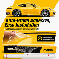 Film de protection de peinture PCU PPF haute résistance à la traction, anti-perforation, résistant aux éclats de pierre, film transparent pour voiture TPU PPF, 1,52*15M