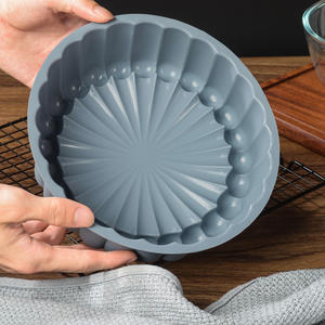 <span class=keywords><strong>Moule</strong></span> à gâteau rond en silicone réutilisable antiadhésif de 8 pouces, <span class=keywords><strong>cannelé</strong></span> pour la cuisson de cheesecake aux fraises, brownie, <span class=keywords><strong>tarte</strong></span>, gâteau - Product Image 1