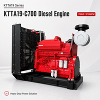 Moteur diesel SCDC Cumins 700hp KTTA19-C700 2100 tr/min refroidi par eau, 4 temps, pour machines de construction lourdes et exploitation minière