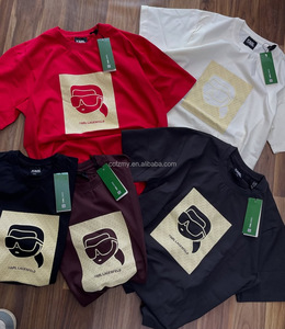 Camiseta de algodón de manga corta para hombre, estilo vintage, casual, versátil, de corte holgado, cuello redondo, venta al por mayor - Product Image 5