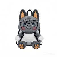 Sac à dos mignon de haute qualité sac à dos animal en peluche certifié CE en peluche pour adultes sacs à dos en peluche loup