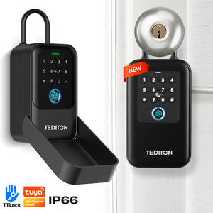Tediton Không Thấm Nước Ip66 Ttlock Thông Minh Lưu Trữ Chính Hộp Ngón Tay In Mã Lockbox Nhập An Toàn Hộp Chìa Khóa Hộp Khóa Cho Nhà Căn Hộ - Product Image 1