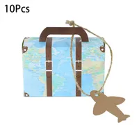 Motif d'impression personnalisé haute qualité couleur écologique mini valise pour fête de bonbons emballage en carton boîte de papier fête