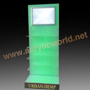 Floor Standing LED Acrylic Display <b>Stand</b> with LCD Screen Digital Showcase Rack with Video Advertising Display for Retail Store - Product Image 5