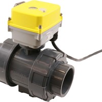 Vanne à boisseau sphérique électrique intelligente Wi-Fi en PVC, télécommandée par téléphone portable, motorisée pour système de canalisation d'eau - Vente en gros