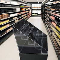 Jihong acrylique cosmétique portefeuille support Mobile présentoir supermarché étagère Transparent Carton emballage personnalisable léger