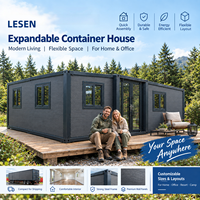 Maison conteneur extensible, maison modulaire préfabriquée, maison portable, directement de l'usine, personnalisable pour usage résidentiel, bureaux, centres de villégiature