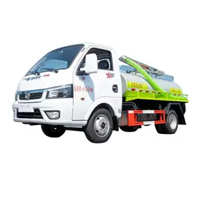 New dongfeng 2-3cbm Toilet shit truck 4x2 Small Vacuum Suction Septic Tank Truck For Sale