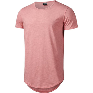 Magliette da uomo in cotone 100% leggero superiore con palangari sportivi da allenamento con Modulare laterali con orlo curvo - Product Image 1