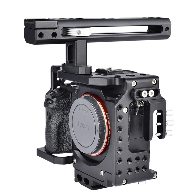 For Sony A7 Series A7s A7r3 A7iii A7m3 Professional Camera Dslr Cage Kit with Handle Camera Video Stabilizer