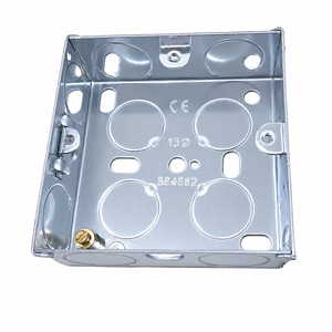 Scatola metallica zincata per condotti - Scatola elettrica a 1/2/3/4 posti per sistema di cablaggio UK - Product Image 3