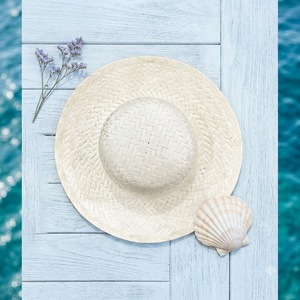Chapeau de sauveteur personnalisé avec logo, protection UPF50, large bord, garniture florale, sangle anti-vent, pour activités de plein air, pêche, décontracté, plage, voyage, chapeau de soleil - Product Image 1