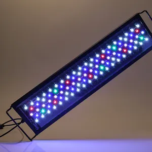 Hygger 조정 자동 오프 LED 수족관 액세서리 빛 전체 스펙트럼 물고기 탱크 빛 LCD 모니터 24/7 조명 사이클