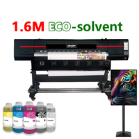 Imprimante à solvant écologique PJ-161Q+ toute neuve 2025 avec têtes d'impression XP600 simples ou doubles, largeur d'impression maximale 1600 mm
