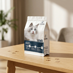 Sachet refermable personnalisé imprimé, résistant à l'humidité, pour aliments et nourriture sèche pour animaux de compagnie (croquettes et friandises) - Product Image 3