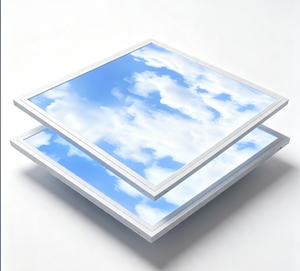 ไฟแผง LED แบบฝังเพดานบางเฉียบ รุ่น Sky Cloud ขนาด 600x600 มม. 40 วัตต์ ลวดลายท้องฟ้าสีฟ้าเมฆสีขาว สำหรับสำนักงาน ร้านค้า 4S - Product Image 1
