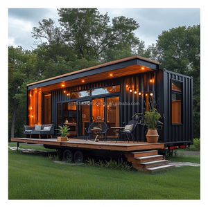 Lusso modificato 20ft & 40ft verde impermeabile prefabbricato Container case con 2 camere da letto per hotel ville viventi - Product Image 5