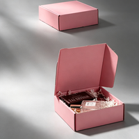 Boîte cadeau cosmétique et soin de la peau en carton ondulé, durable, personnalisée, avec couvercle à charnière, écologique, pour vente en gros et expédition en ligne