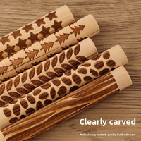 Outils de poterie : Rouleau à pâte texturé avec tampon flocon de neige pour divers motifs faits à la main