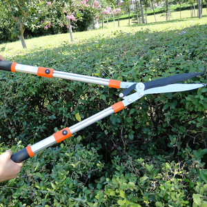 Jieli Telescopic Hedge Trimmer Aluminum Handle Dual Blade Manual Garden Shears For Lawn And Flower Cutting - Product Image 3