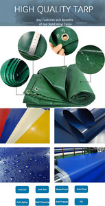 Customized Size PVC Tarpaulin Fabric in Various Colors <strong>Water</strong> <strong>Proof</strong> Construction <strong>Material</strong> - Product Image 6