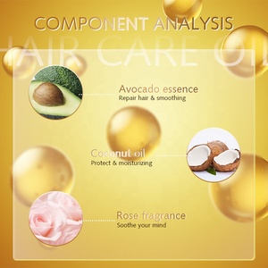 Huile de soins capillaires biologique naturelle pour hommes et femmes, marque privée OEM, échantillon gratuit <span class=keywords><strong>d</strong></span>'huile capillaire - Product Image 3