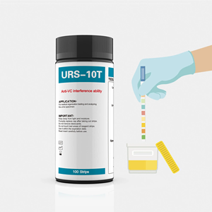 URS-10T 10 paramètres bandelettes de test d'urine à usage domestique bandelettes d'analyse d'urine bandelettes d'infection des voies urinaires pour clinique et hôpital - Product Image 1