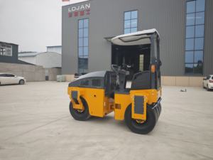 Force de compactage élevée, réparation d'asphalte, roulement et polissage du revêtement de 3 <span class=keywords><strong>tonnes</strong></span>, tous pneus en caoutchouc - Product Image 6