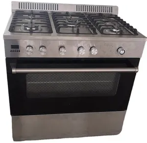 GENSUN CB ce认证高端燃气灶36 “家庭烹饪烤箱带定时器对流存储抽屉不锈钢