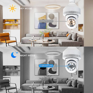 Caméra intelligente intérieure à distance Détecteur <span class=keywords><strong>de</strong></span> fumée E27 Prise <span class=keywords><strong>de</strong></span> lampe Sécurité domestique WiFi Caméra PTZ Détecteur <span class=keywords><strong>de</strong></span> fumée Caméra IP wifi - Product Image 4