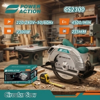 NOUVELLE Scie circulaire électrique robuste de 230 mm 2300 W CS2300, scie à bois haute puissance, machine à découper le bois professionnelle pour la menuiserie