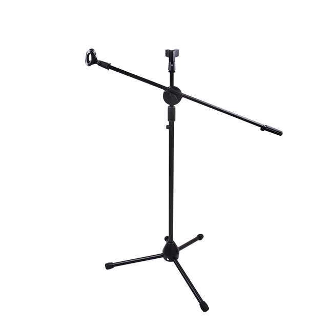 Musical Instrument Accessories Wholesaler OEM Foldable Tripod Microphone Stand Universal Mic Mount and Height Adjustable