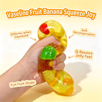 Juguete de Plátano de Gelatina Suave, Directo de Fábrica, Simulación Realista de Fruta, Juguete Antiestrés, Fidget Squishy, Decoración para Oficina/Escritorio
